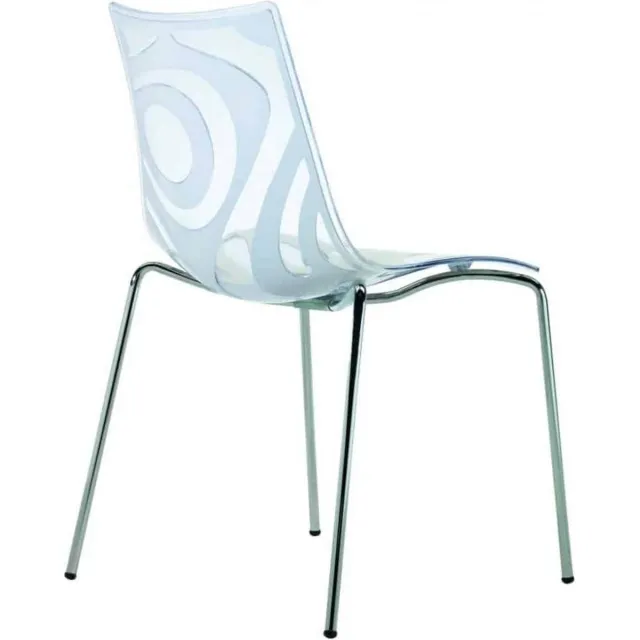 ABC Kantoormeubelen Kantinestoelen Design Luisa Battaglia Doorschijnend ivoor