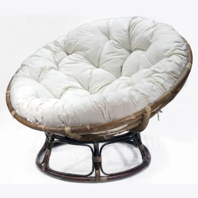 van der Leeden Loungestoel Papasan Bruin