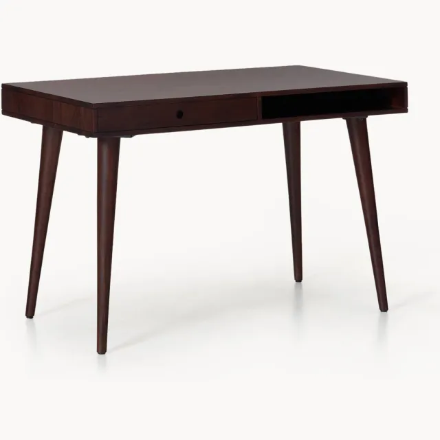 Westwing Collection Houten bureau Tova met lade Bruin