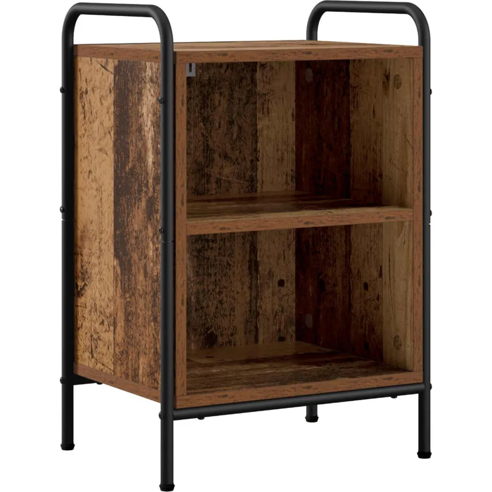 vidaXL Nachtkastje 2 st Oud hout 40 x 30 x 60 cm Bewerkt hout Bruin