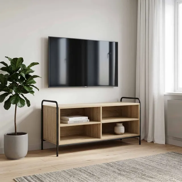 vidaXL Tv-meubel 140 x 39,5 x 50 cm Sonoma Eiken Bewerkt hout, foto 2