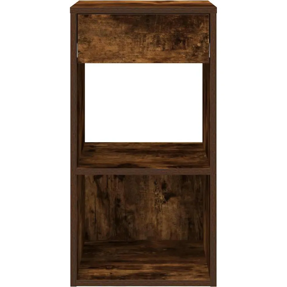 vidaXL Nachtkastjes 2 st met lade 35x34x66,5 cm gerookt eikenkleurig, foto 4