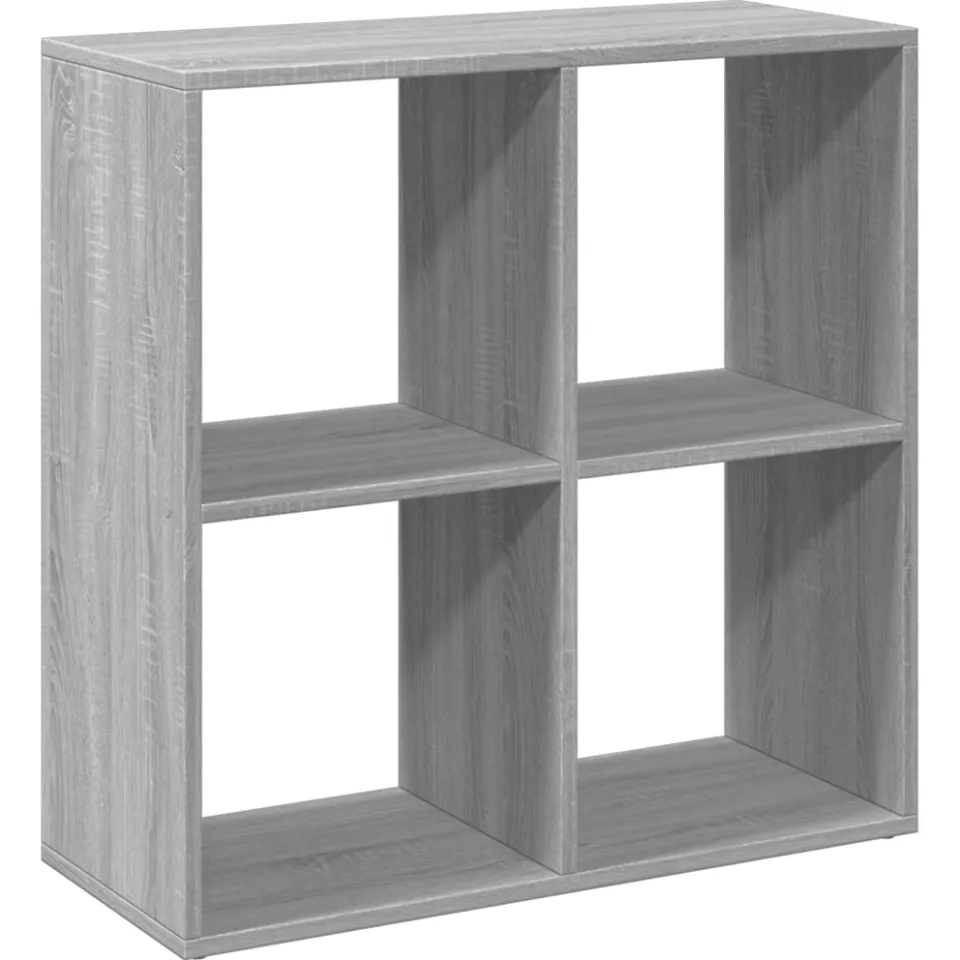 vidaXL Kamerscherm / boekenkast 69,5x29x69,5 cm hout grijs sonoma, foto 3