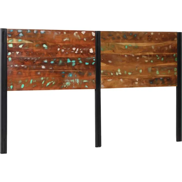 vidaXL Hoofdeinde 180 cm massief gerecycled en ijzer Bruin