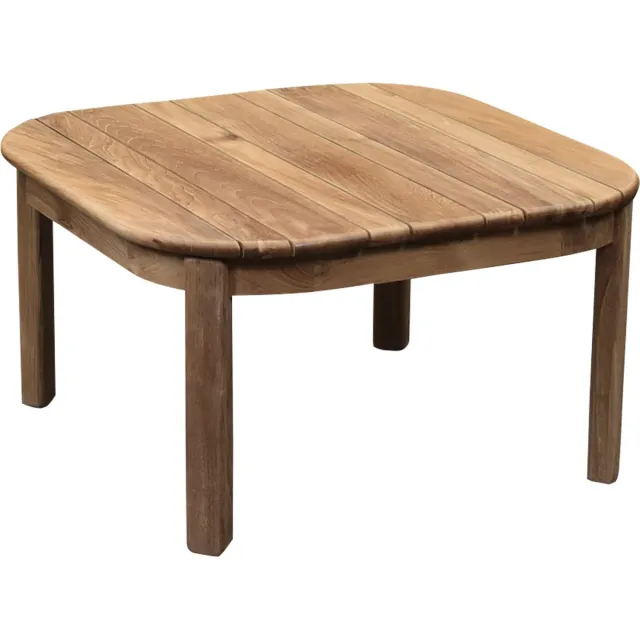 AVH-Collectie Milano lounge tuintafel 80x80xH45 cm teakhout bruin / terre