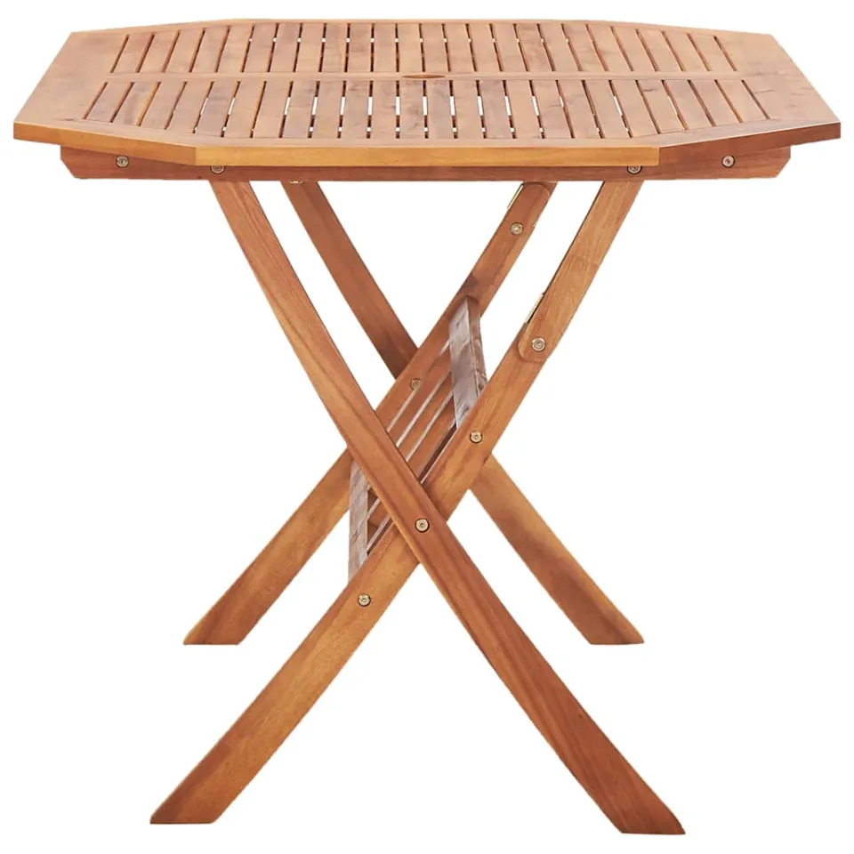vidaXL Tuintafel inklapbaar 135x85x75 cm massief acaciahout bruin, foto 4