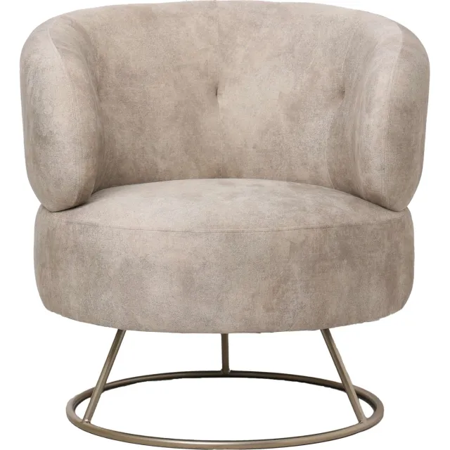 PTMD Fauteuil Carice - Beige - 78x78x79cm