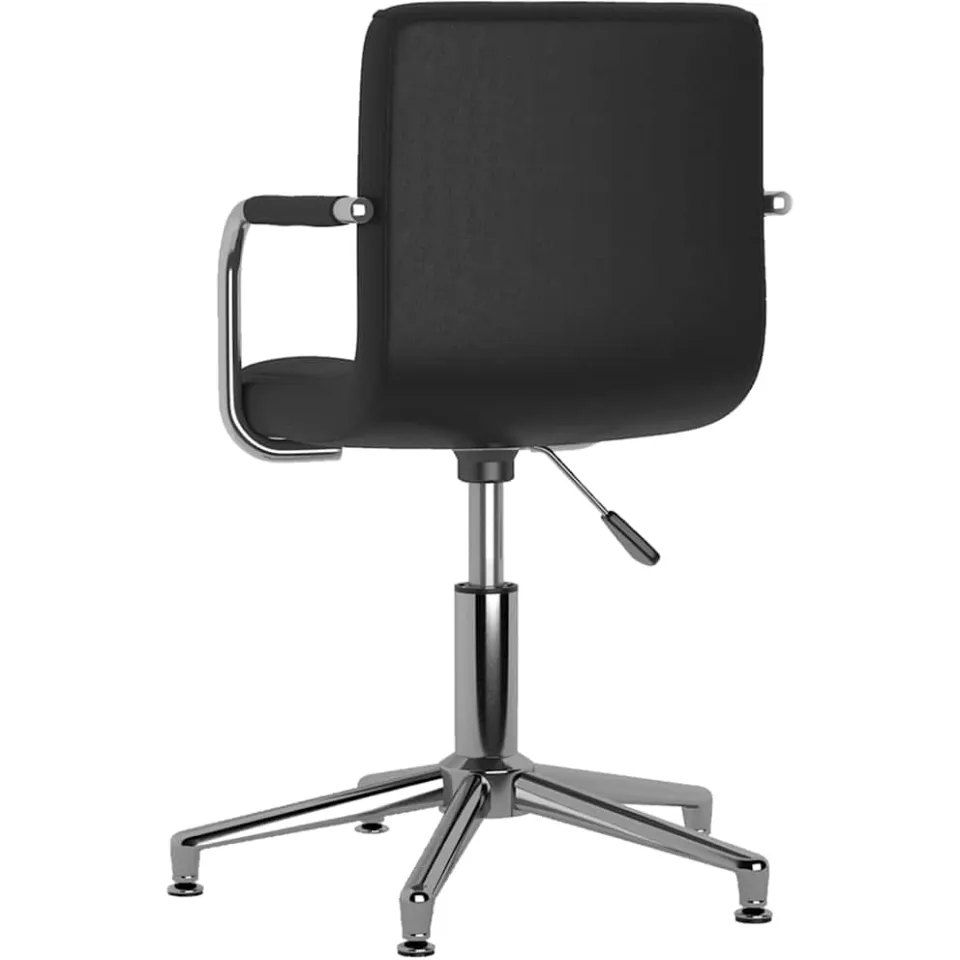 vidaXL Eetkamerstoelen draaibaar 6 st kunstleer zwart, foto 3