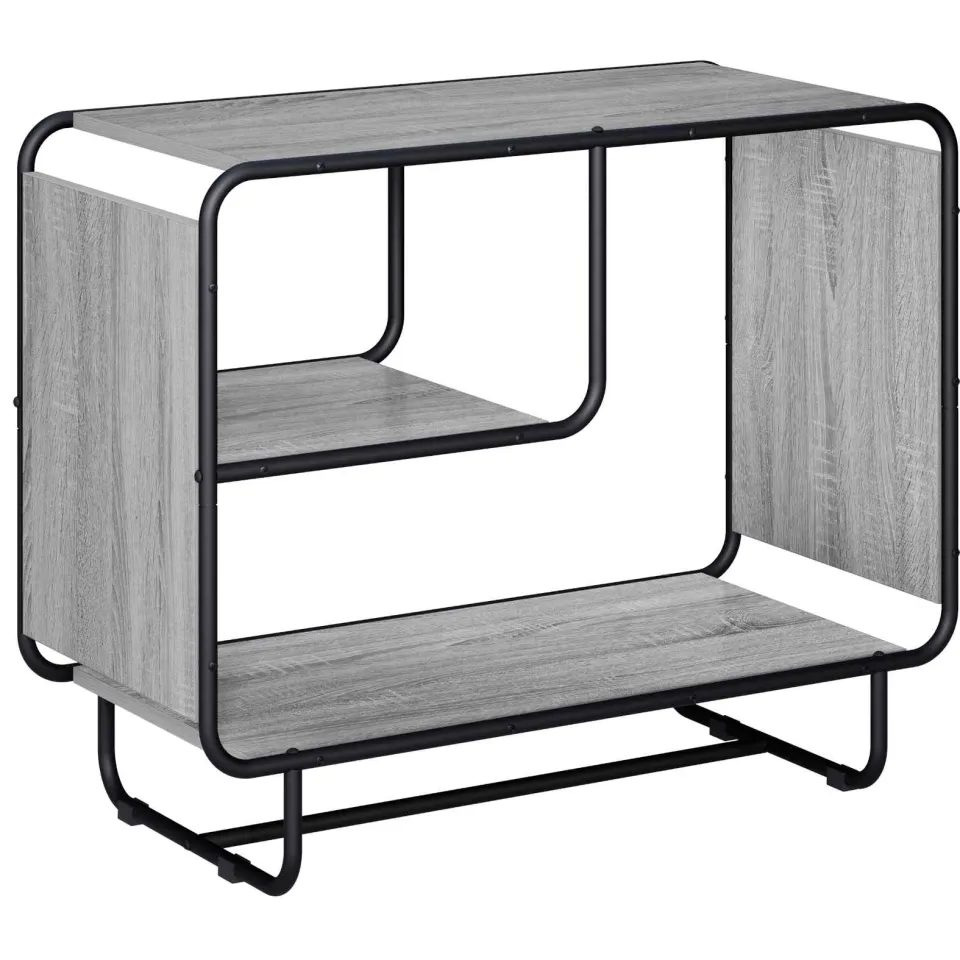 vidaXL Dressoir Grijs Sonoma 80 x 37.5 x 64.5 cm Bewerkt hout, foto 3
