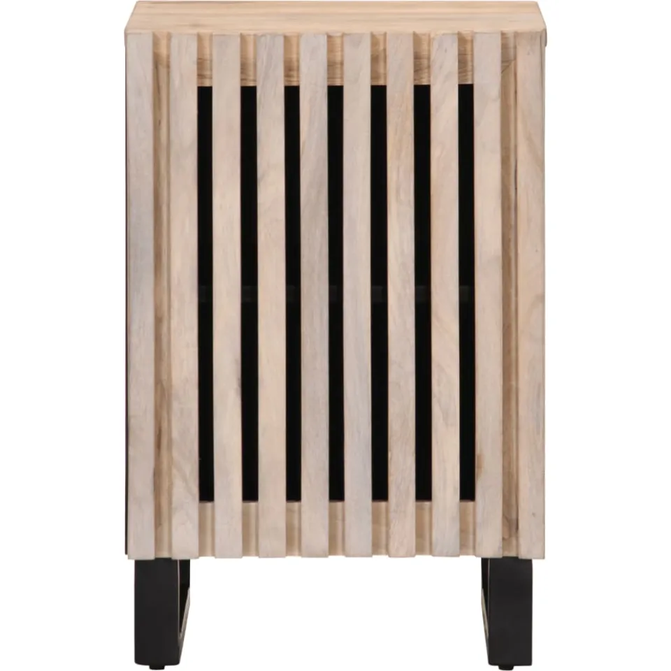 vidaXL Badkamerkast 38x34x58 cm massief mangohout bruin, foto 2