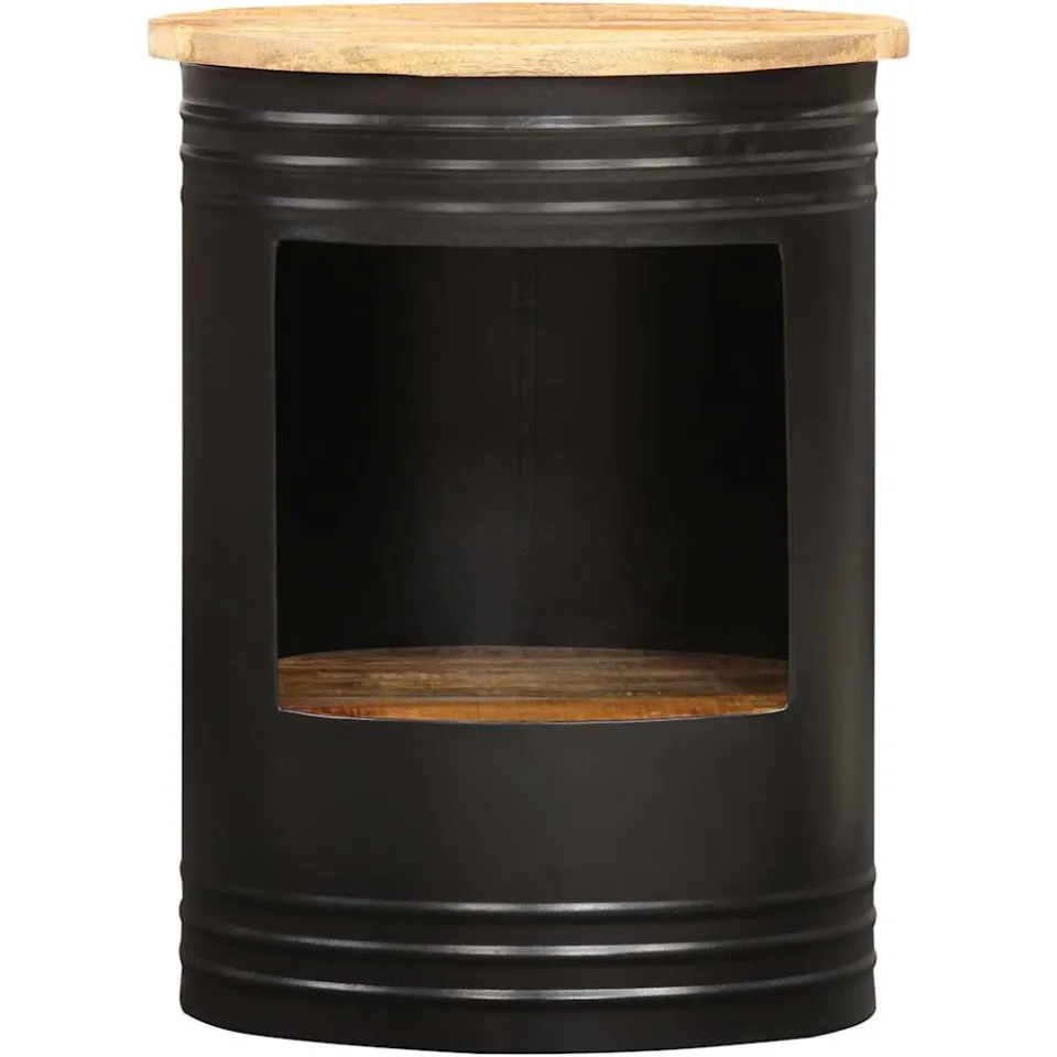 vidaXL Salontafel 43x55 cm massief mangohout bruin, foto 2