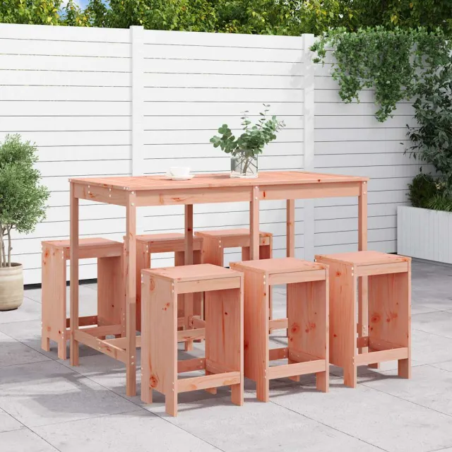 vidaXL 7-delige Tuinset massief douglashout bruin, foto 2