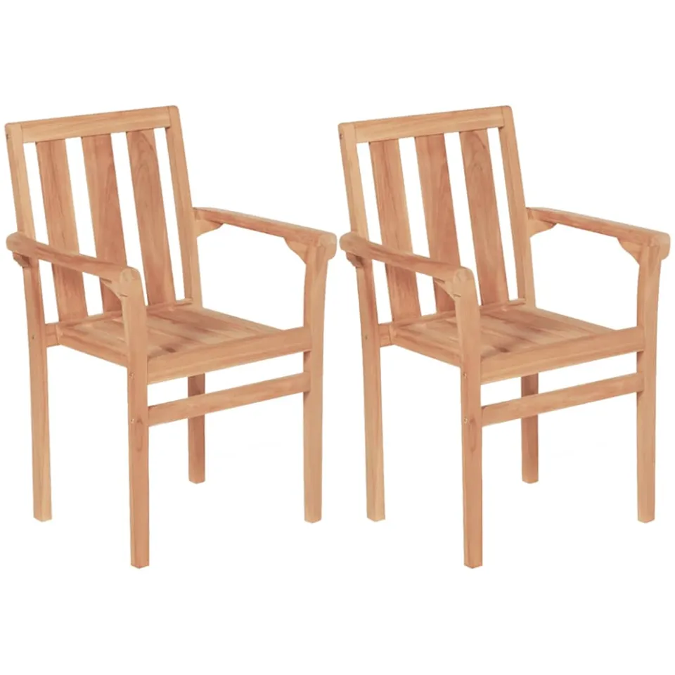 vidaXL 3-delige Bistroset massief teakhout bruin, foto 3