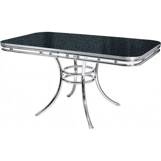 Bel Air Retro Eettafel – 6 Persoons – 152 cm Lang – Blackstone