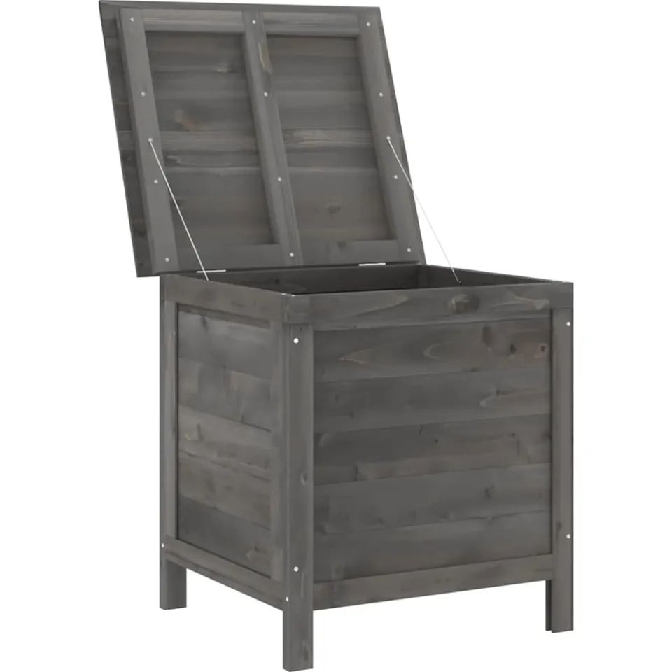 vidaXL Tuinbox 50x49x56,5 cm massief vurenhout antracietkleurig