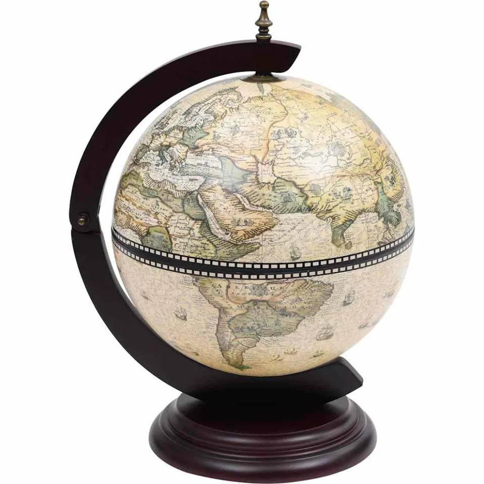 vidaXL Globebar tafelmodel eucalyptushout groen, foto 2