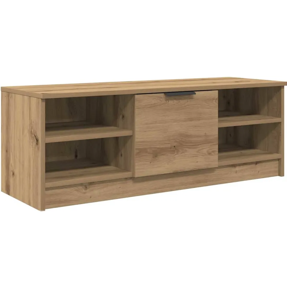 vidaXL TV-kast 102 x 35 x 36,5 cm Artisan Eiken Bewerkt hout, foto 3