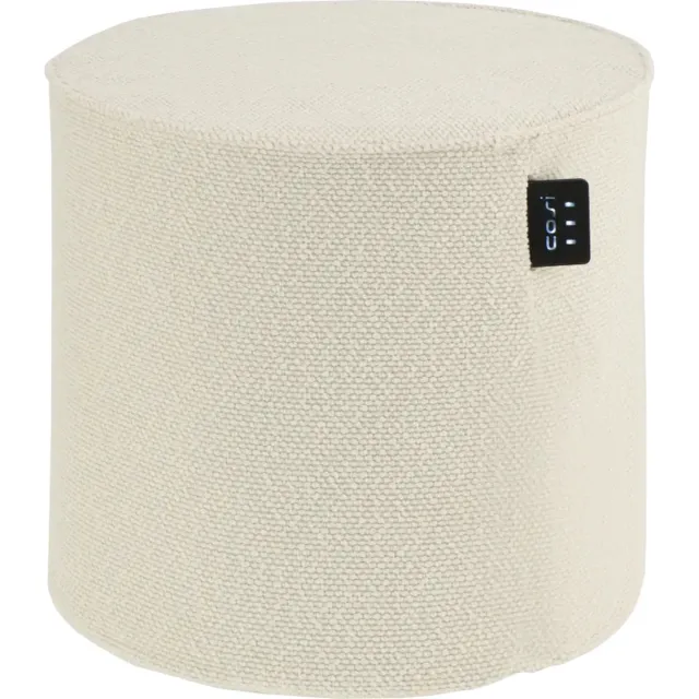 Cosi Cosipouf Comfort Teddy 45x45cm - 3 Warmtestanden - Wasbare poefhoes - Inclusief oplaadbare batterij en adapter WIT