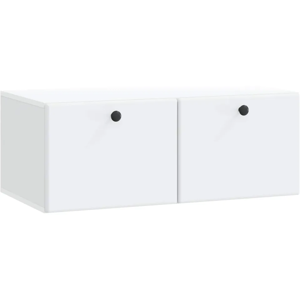 vidaXL Wandbeugel TV-kast 78,5 x 41 x 30 cm Wit Bewerkt hout, foto 3