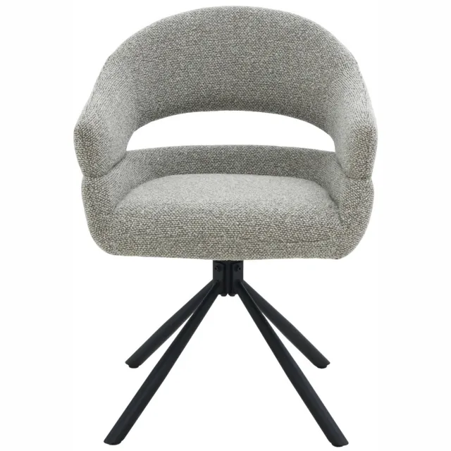 Livingfurn Eetkamerstoel Linn Taupe - Set van 2