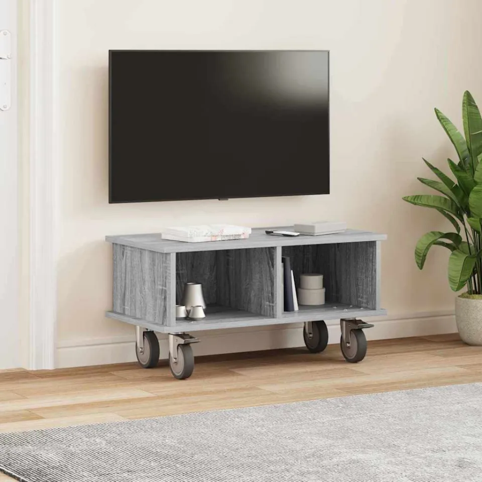 vidaXL TV-standaard 68,5 x 35 x 35 cm Grijs Sonoma Bewerkt hout, foto 4