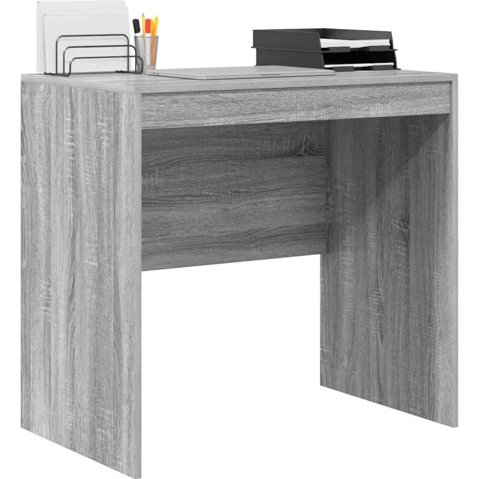vidaXL Bureau Grijs Sonoma 80 x 50 x 76 cm