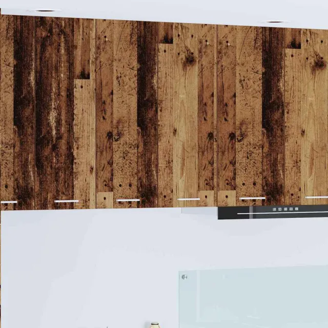 vidaXL Hangkast Oud hout 60 x 31 x 80 cm Bewerkt hout Bruin