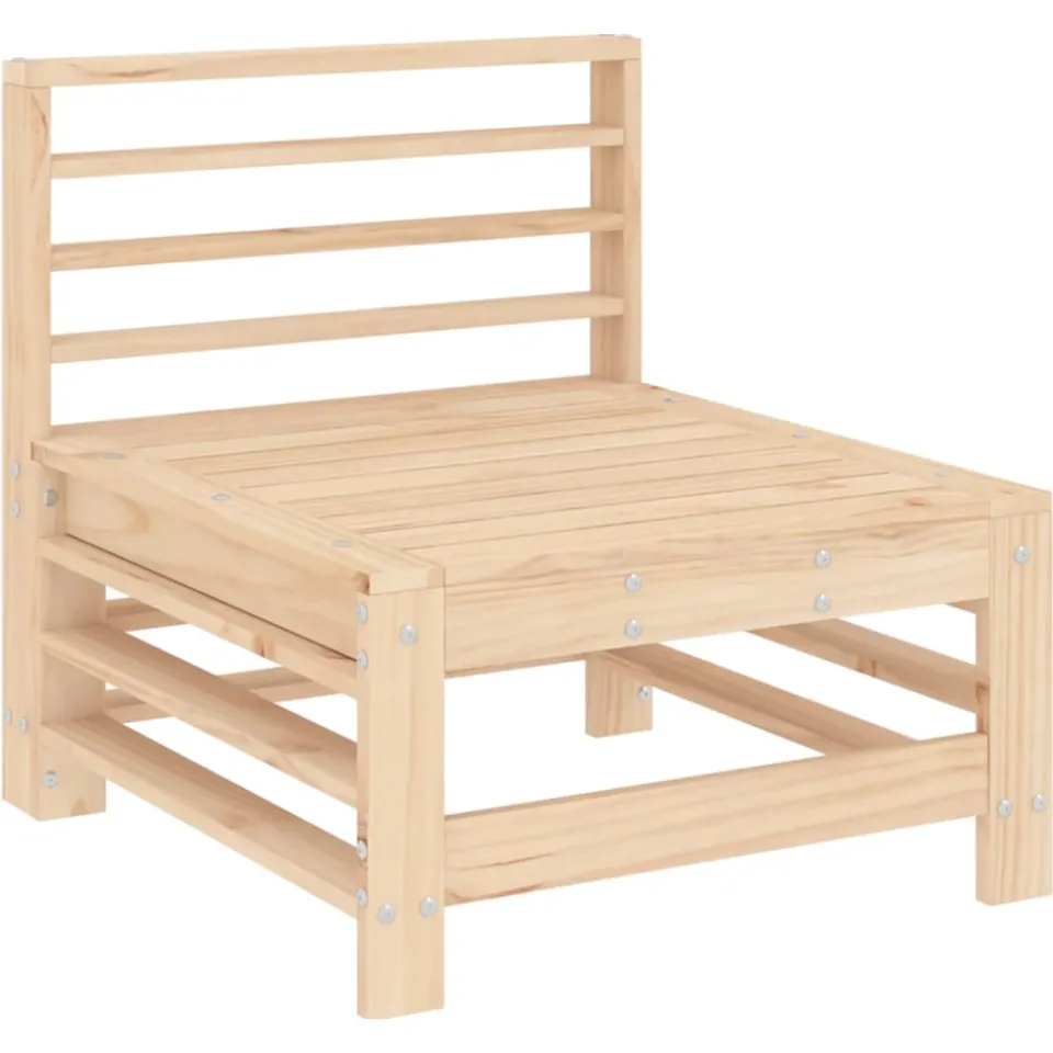 vidaXL 6-delige Loungeset massief grenenhout Bruin