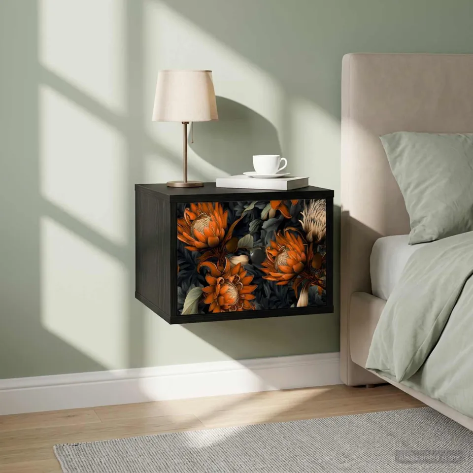 vidaXL Wandkastje LOCHEM 2 st Zwart eiken 36 x 33 x 25 cm Bewerkt hout, foto 3