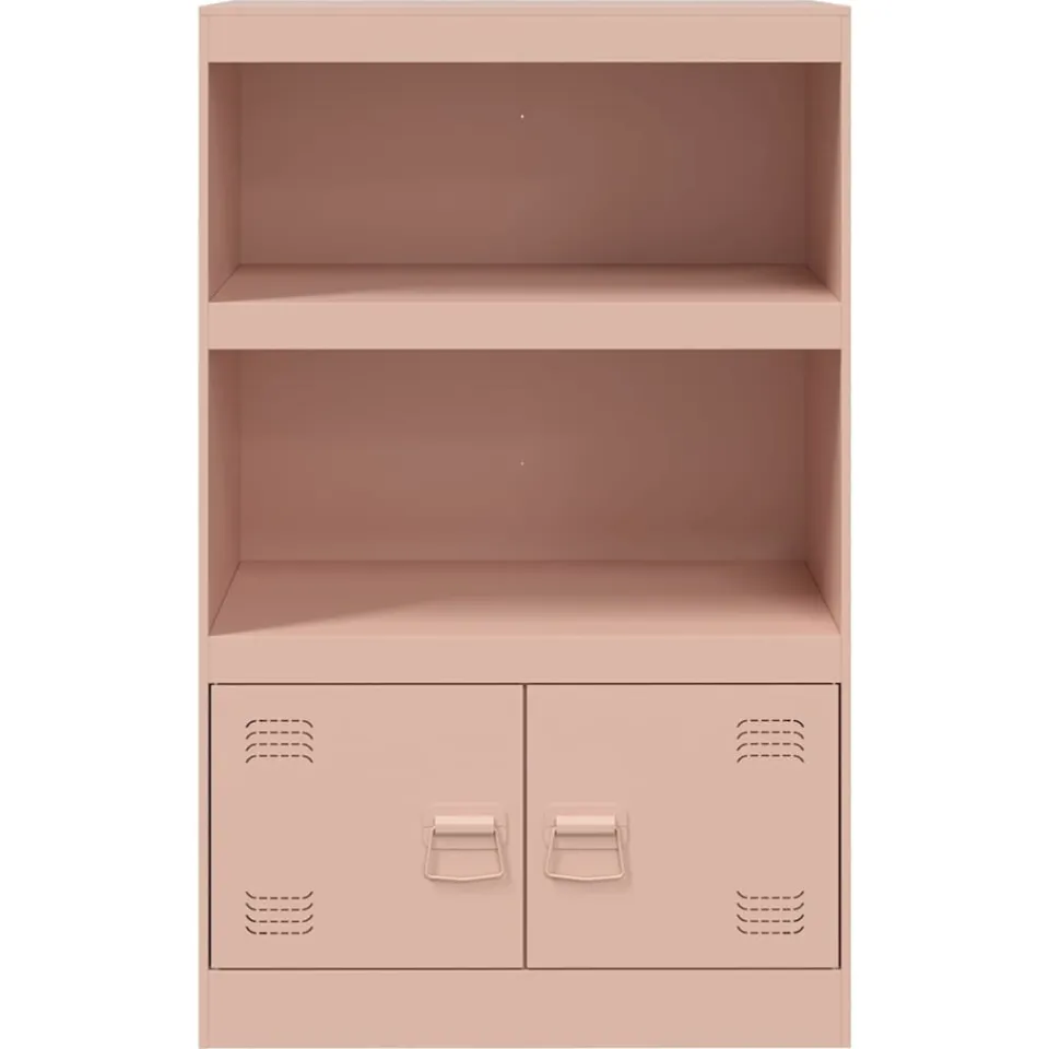 vidaXL Dressoir 67x39x107 cm staal roze, foto 4