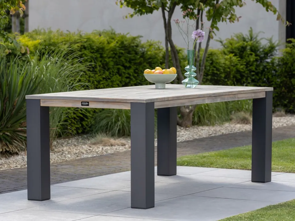 ROUGH Furniture ROUGH-X dining tuintafel 240x100x76cm bruin, foto 3