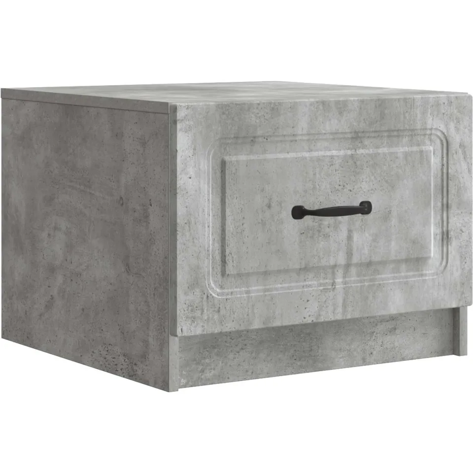 vidaXL Salontafel Betongrijs 49 x 50 x 37 cm Bewerkt hout grijs, foto 3