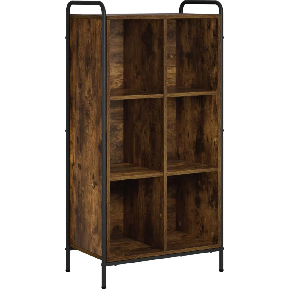 vidaXL Boekenkast 57 x 33 x 111 cm Bewerkt hout Gerookt eiken, foto 3