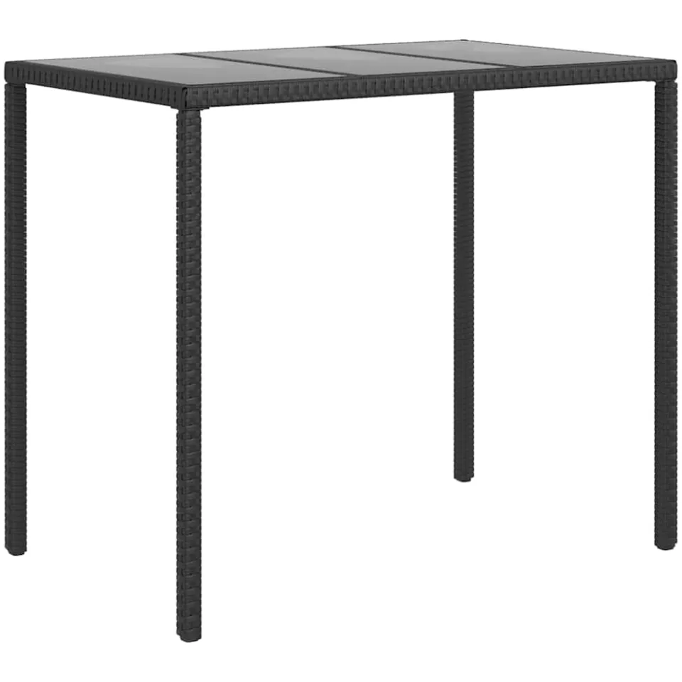 vidaXL 6-delige Loungeset met kussens poly rattan zwart, foto 3