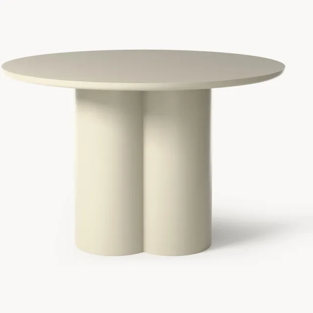 Westwing Collection Ronde eettafel Keva, in verschillende formaten Beige