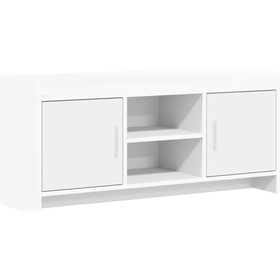 vidaXL TV-kast 102 x 33 x 47 cm Wit Bewerkt hout, foto 3