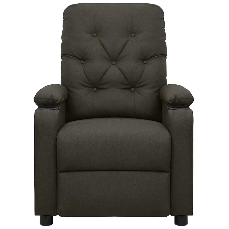 vidaXL Massagestoel elektrisch stof taupe, foto 3