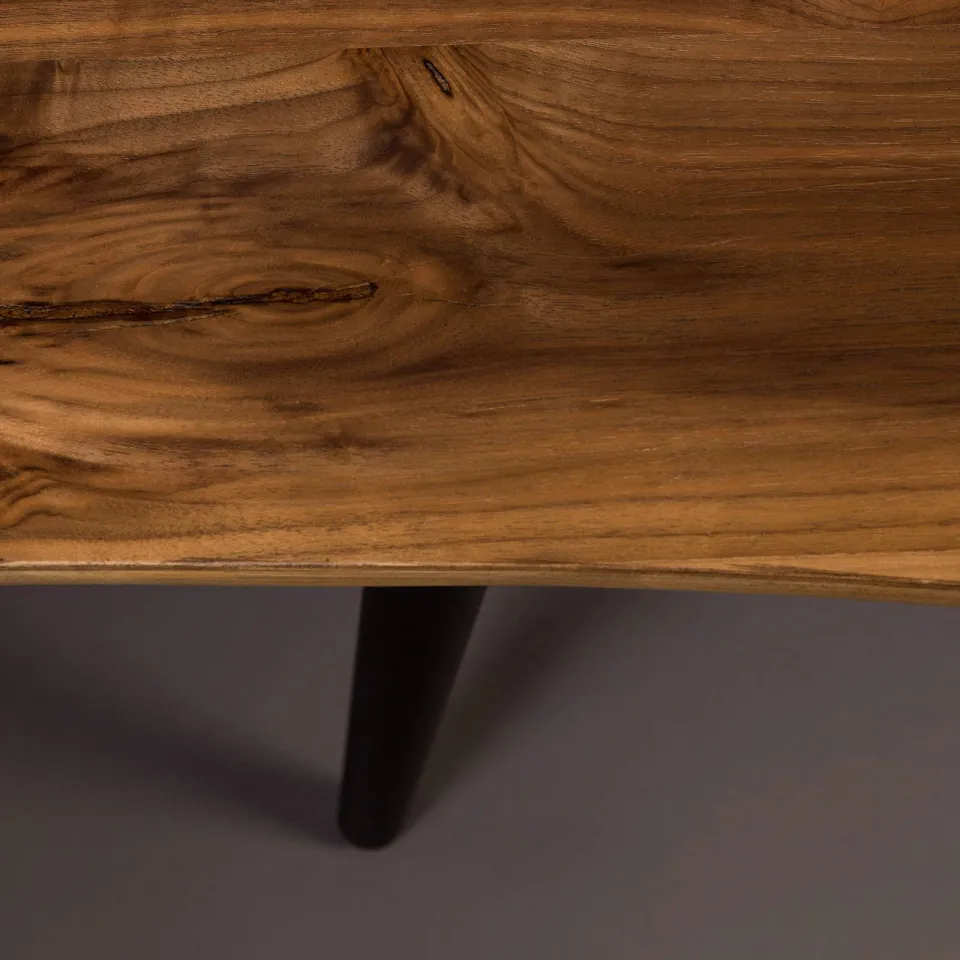 Dutchbone Alagon eetkamerbankje hout zwart, foto 6
