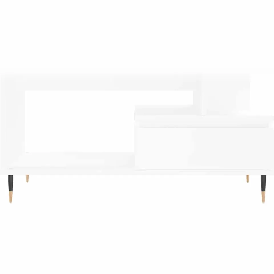 vidaXL Salontafel 90x49x45 cm bewerkt hout wit