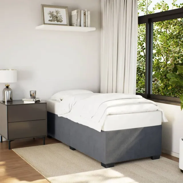 vidaXL Bedframe fluweel zwart 80x200 cm
