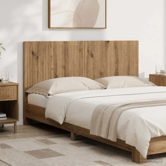 vidaXL Wandgemonteerd Hoofdeinde EDE Artisanaal eiken Bewerkt hout