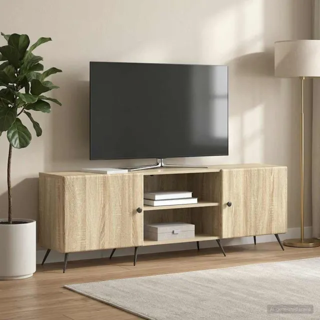 vidaXL TV-kast 150 x 31 x 50 cm Sonoma Eiken Bewerkt hout, foto 2