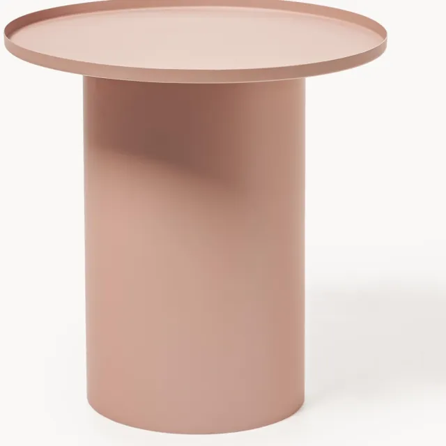 White Label Living Ronde metalen bijzettafel Sverre Dieproze