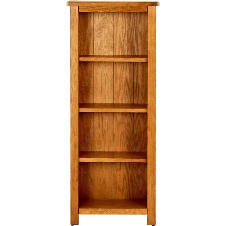 vidaXL Boekenkast met 4 schappen 45x22x110 cm massief eikenhout, foto 2