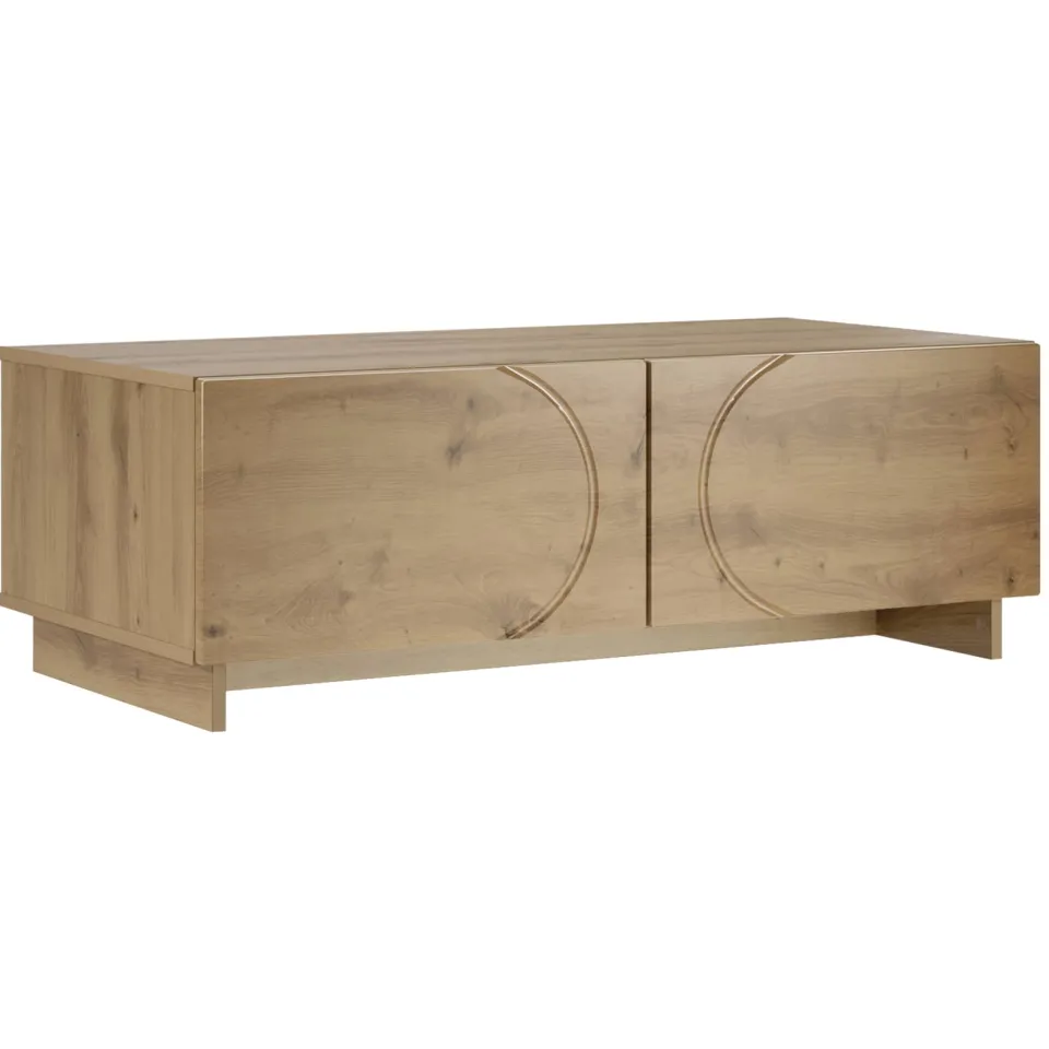 vidaXL Salontafel Artisanaal eiken 102 x 50,5 x 35 cm Bewerkt hout, foto 3