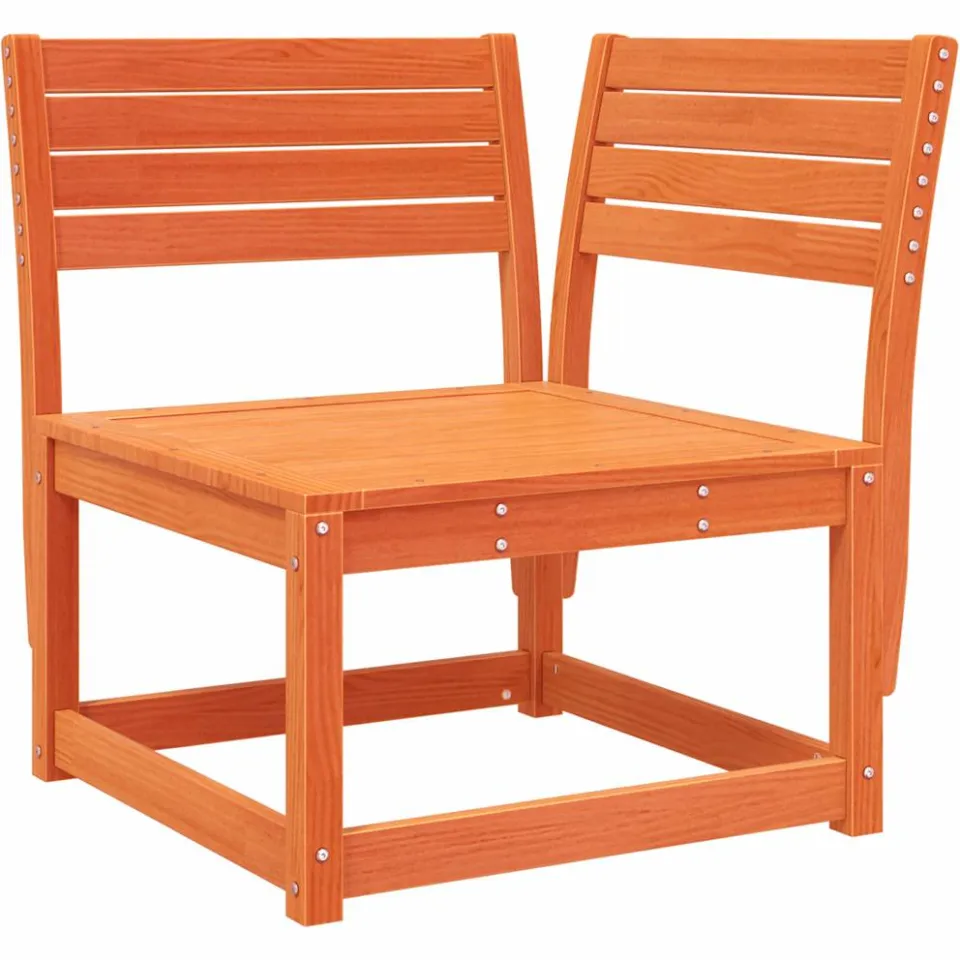vidaXL 3-delige Loungeset massief grenenhout wasbruin bruin, foto 4
