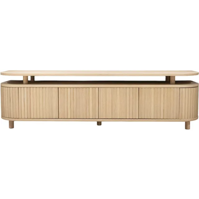 DÉJA Living Tv-meubel Seki - Naturel Eikenhout - 180x40x50cm