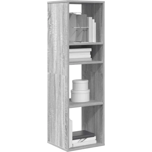 vidaXL Boekenkast 34x31x112 cm bewerkt hout grijs sonoma eikenkleurig