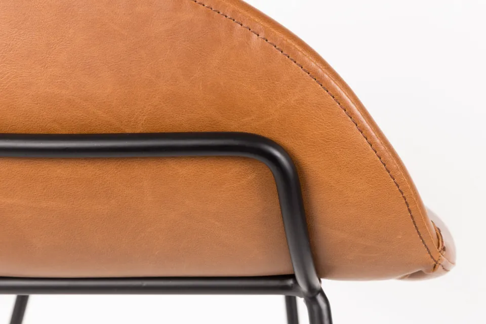 Zuiver Feston counter barkruk cognac, foto 6