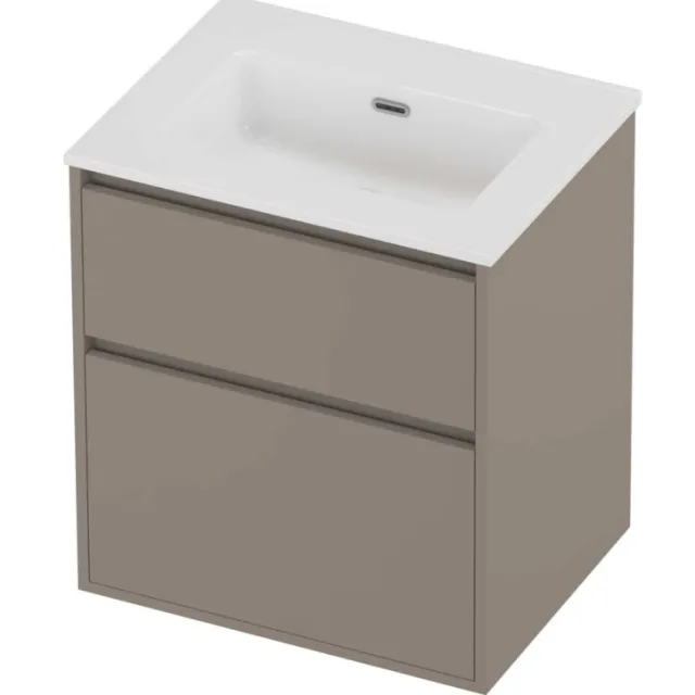 Proline Tribute Badmeubelset Porselein Elegant 60x46x67 cm Glans Wit Clay Beige